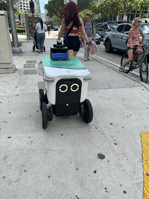 Food delivery robot Miami